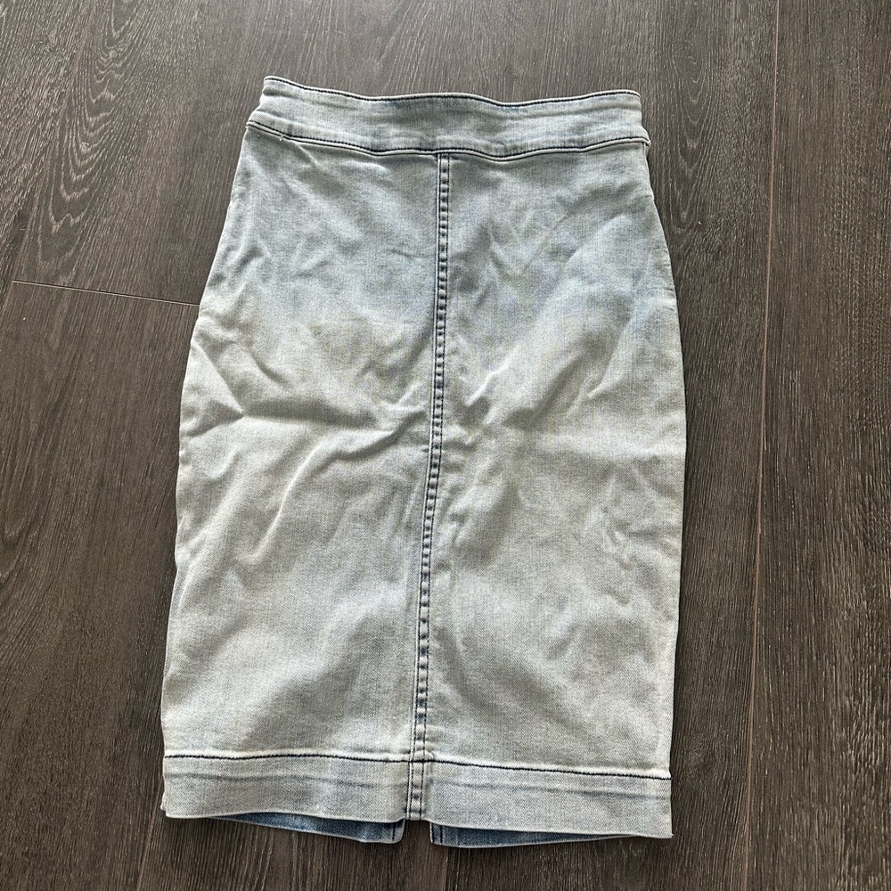 Aritzia Long Denim Skirt